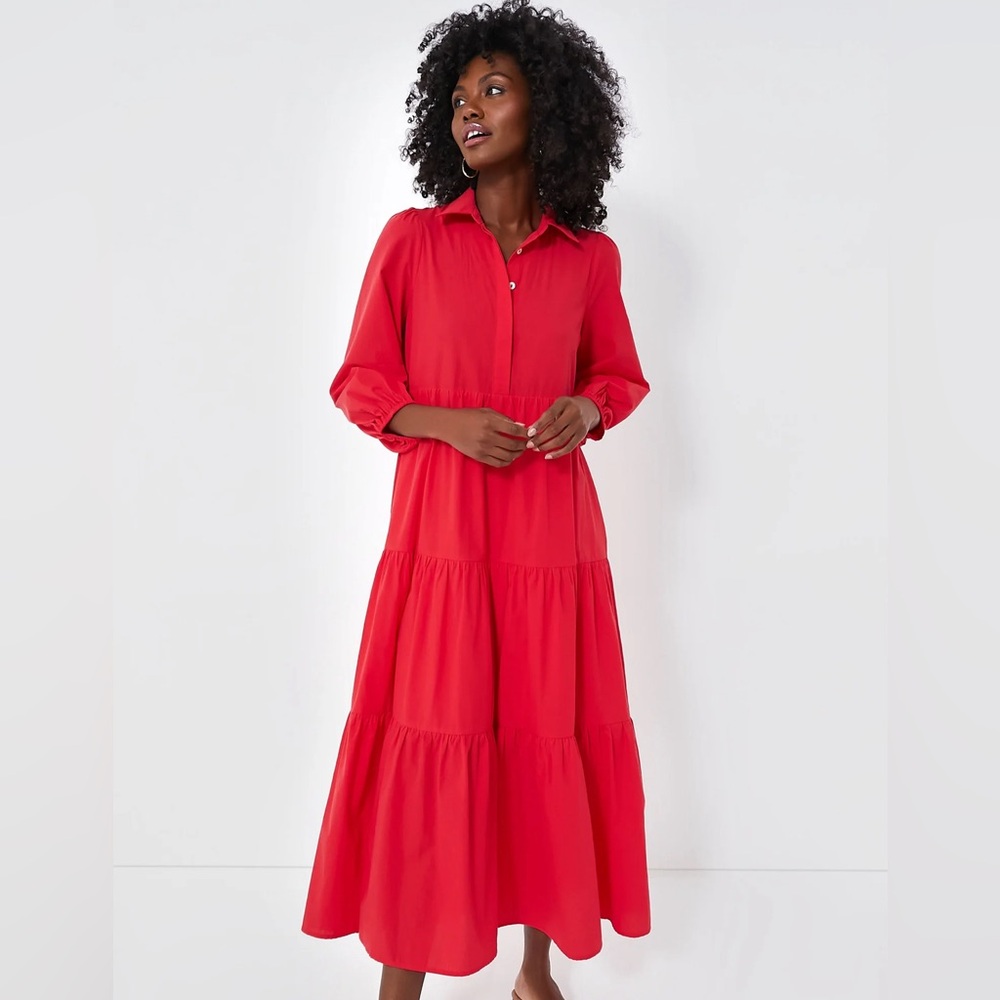 Hibiscus Red Mabel Maxi, Pomander Place/ Tuckernuck, Brand New with Tags, XL